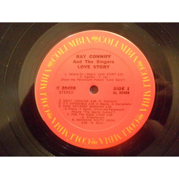 Ray Conniff (11/6/1916-10/12/2002) Love Story, 1970, w/ Original Inner Sleeve - Picture 5 of 7